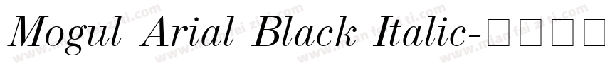 Mogul Arial Black Italic字体转换